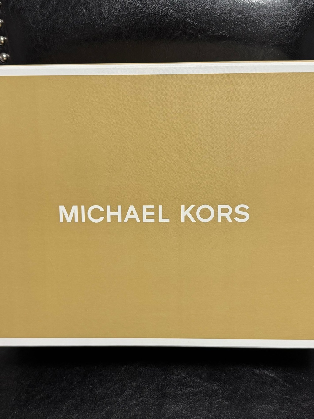 Michael Kors Gold and White Logo Gift Box